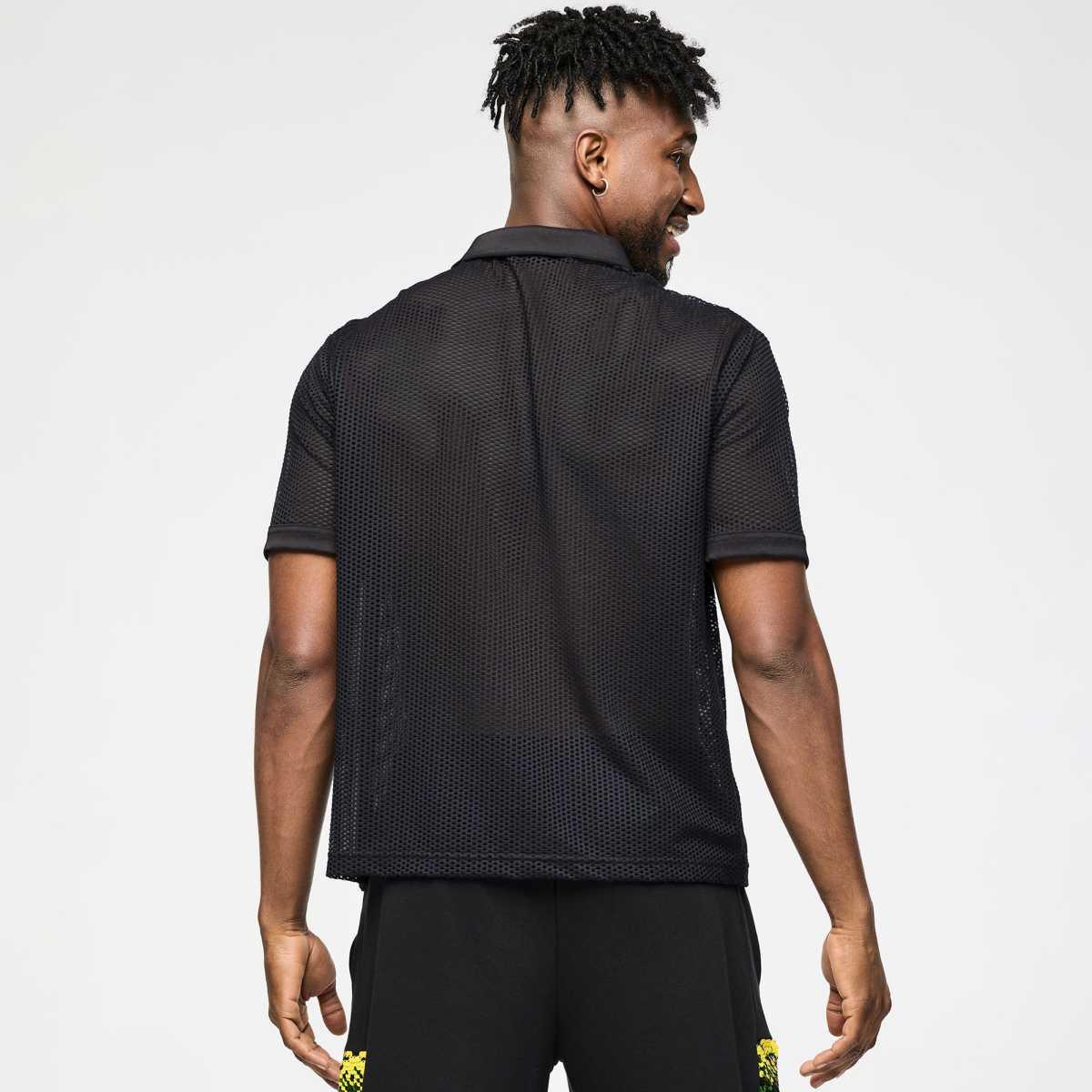 Zumba Oversized Mesh Polo