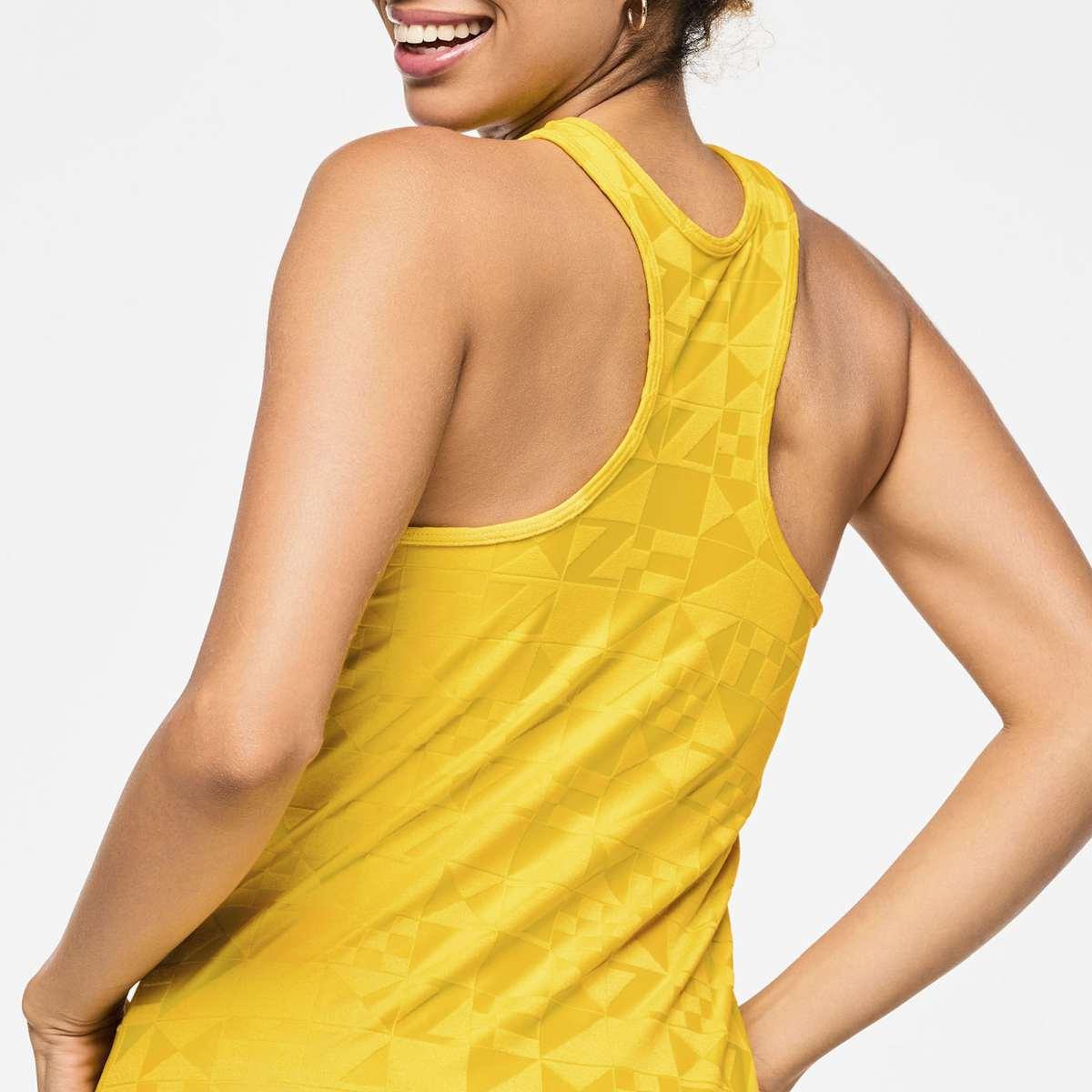 Zumba Rays High Neck Tank - All Out Aqua