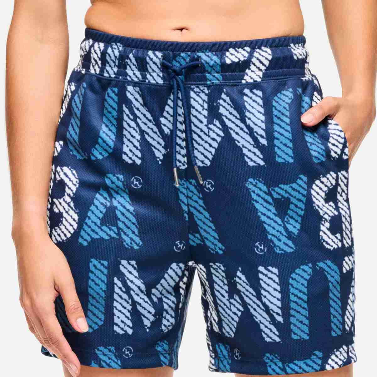 Blue Jean Mesh Shorts