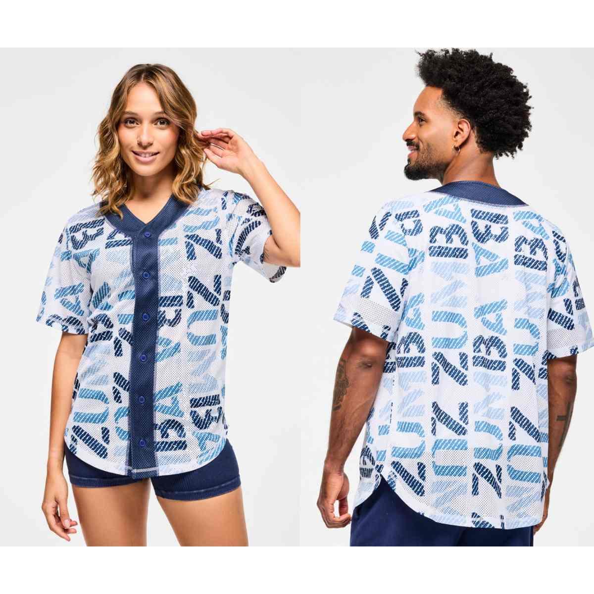 Blue Jean Baseball Button-Up Jersey