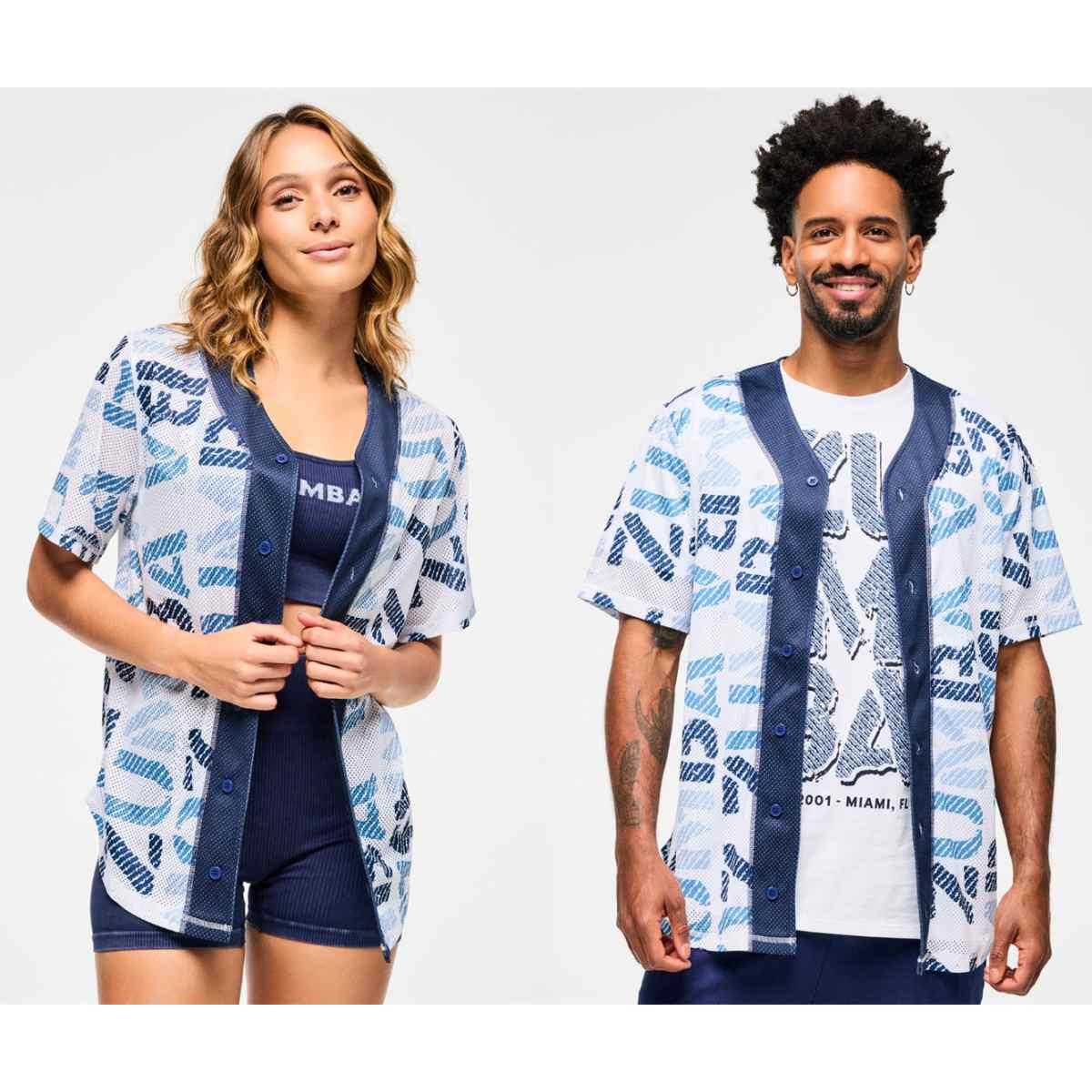 Blue Jean Baseball Button-Up Jersey