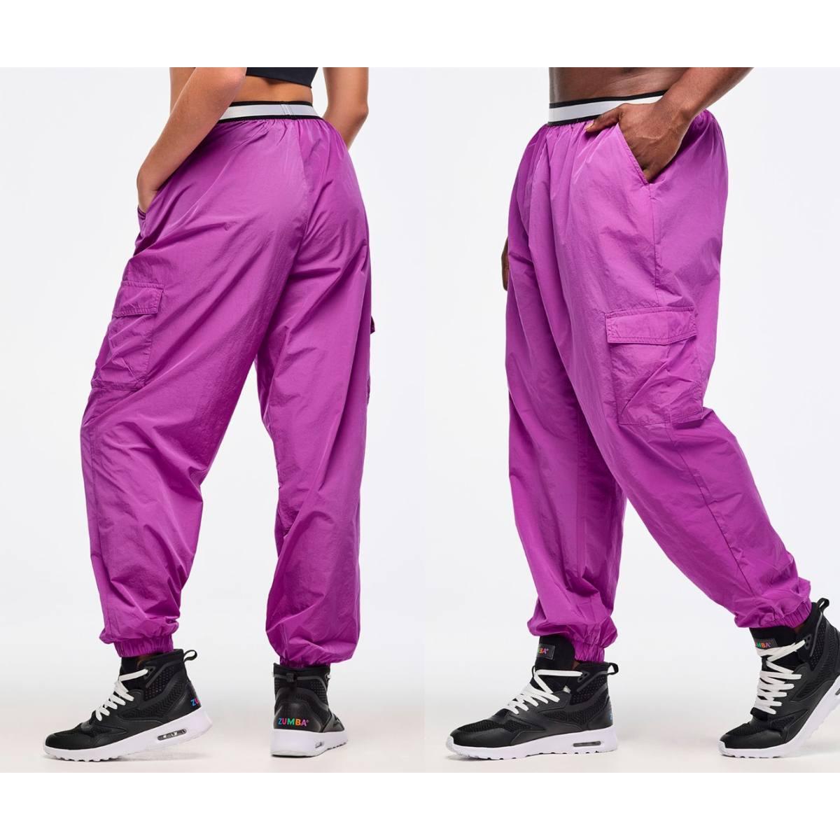 Zumba Libre Parachute Cargo Pants With Elastic Waistband