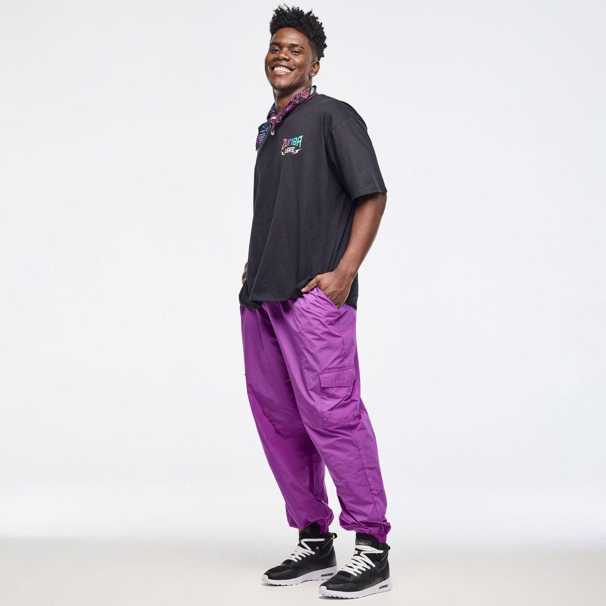 Zumba Libre Parachute Cargo Pants With Elastic Waistband