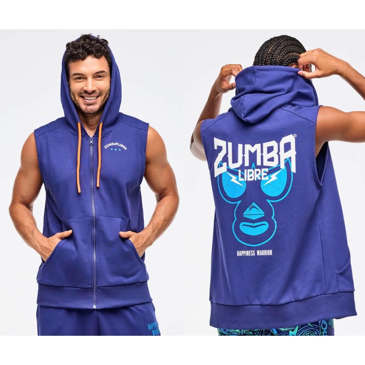 Zumba Libre Men's Sleeveless Zip-Up Hoodie