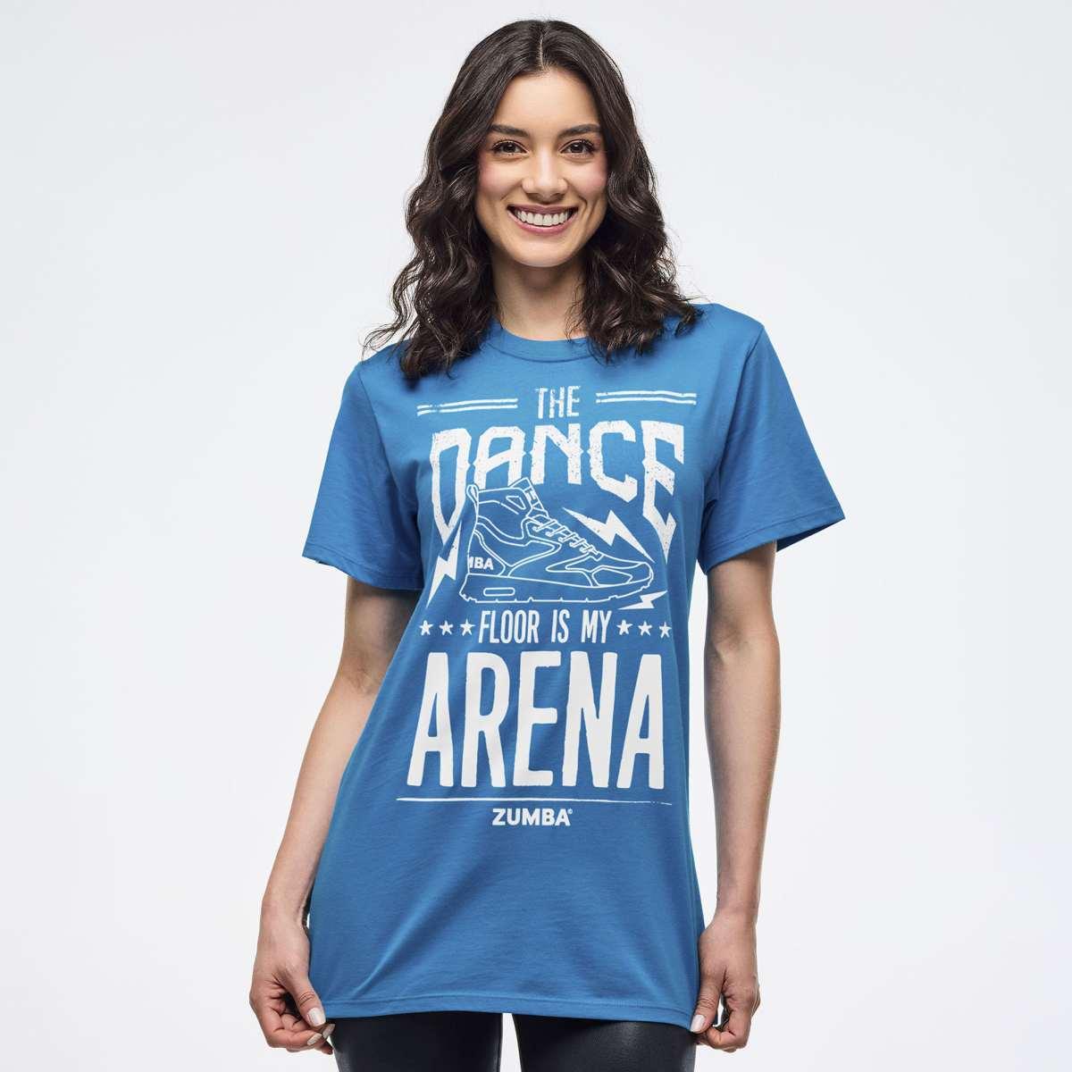 Zumba Libre Crew Neck Tee - Peek-A-Blue