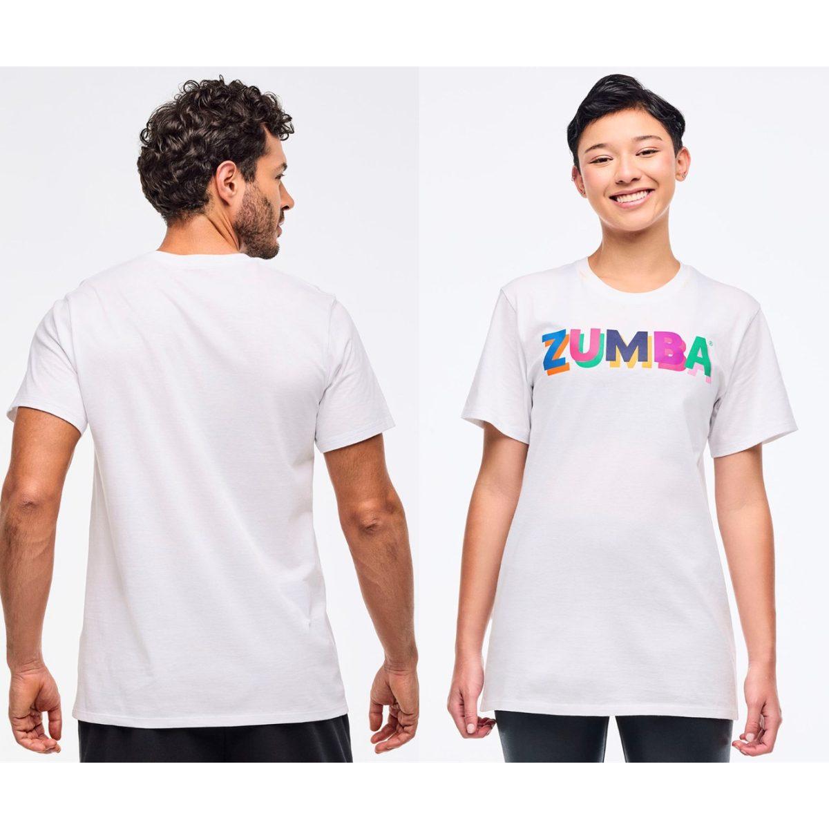 Zumba Multicolor Crew Neck Tee