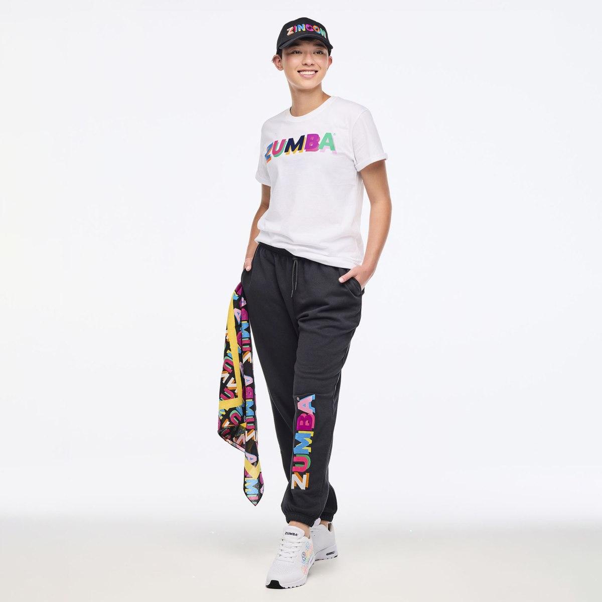 Zumba Multicolor Crew Neck Tee