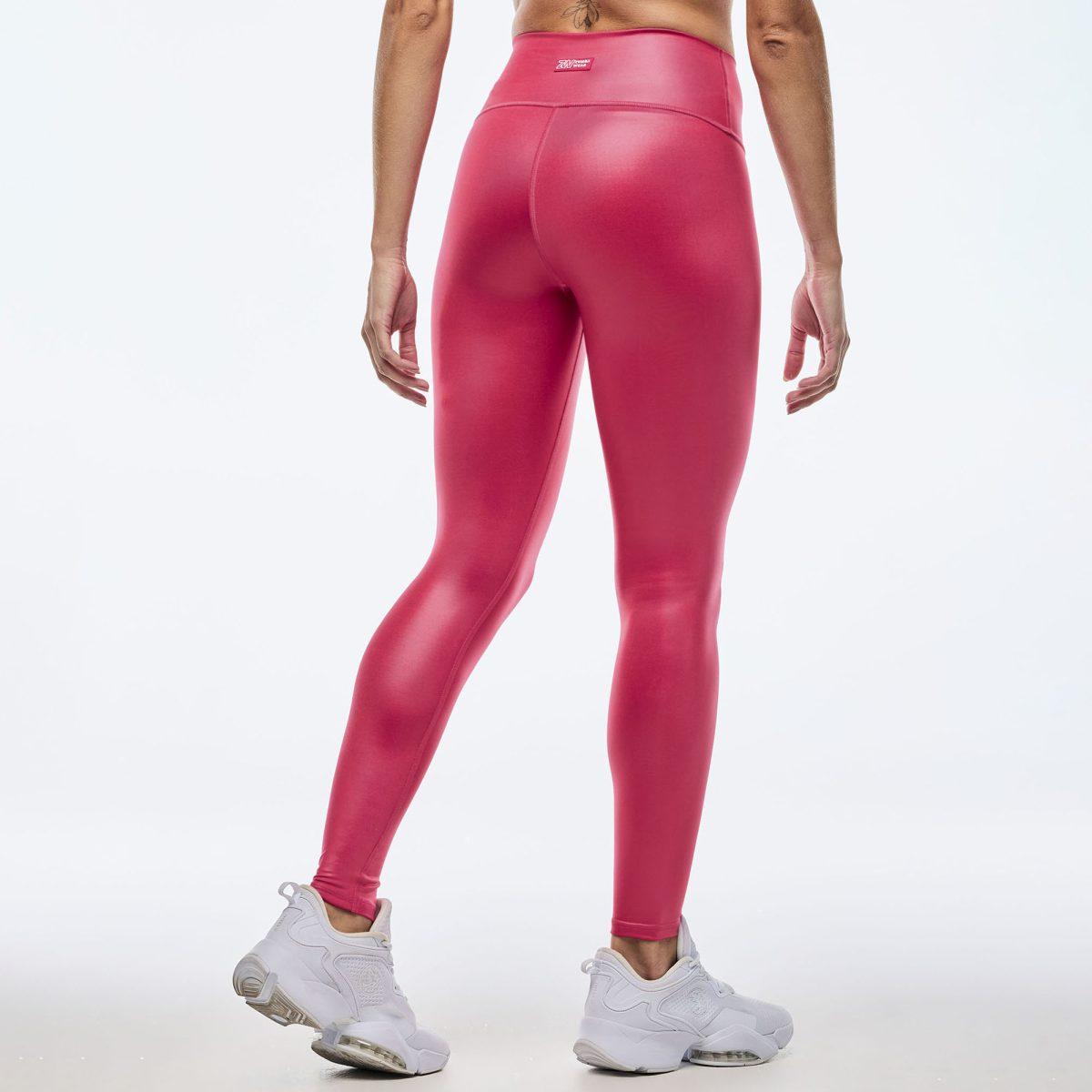 Apres Zumba Shiny High Waisted Ankle Leggings