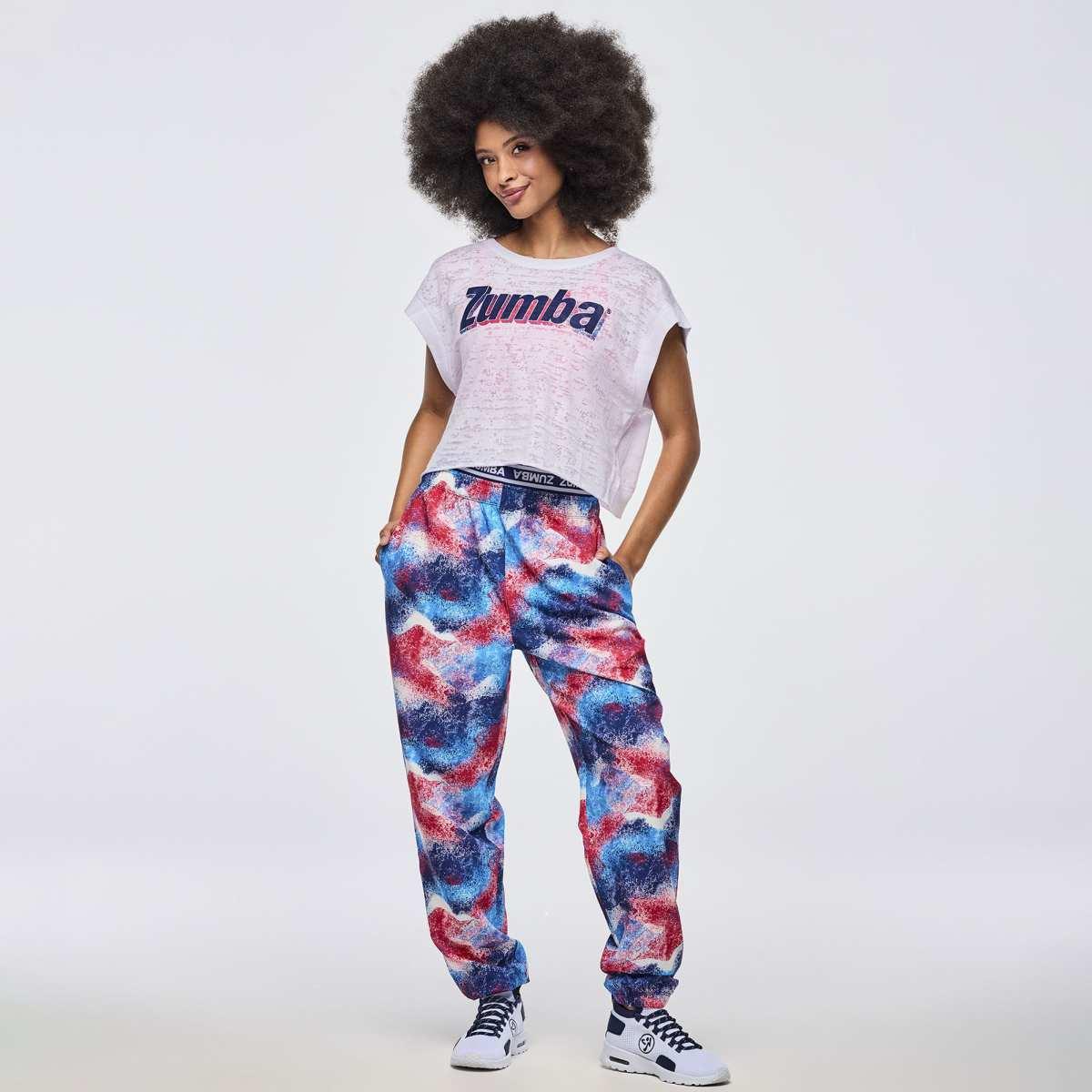 Apres Zumba Double Waisted Slouch Woven Pants