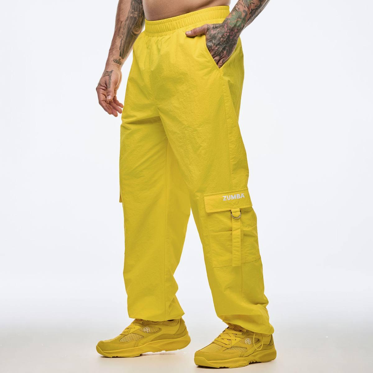 Apres Zumba High Rise Cargo Pants With Tassels