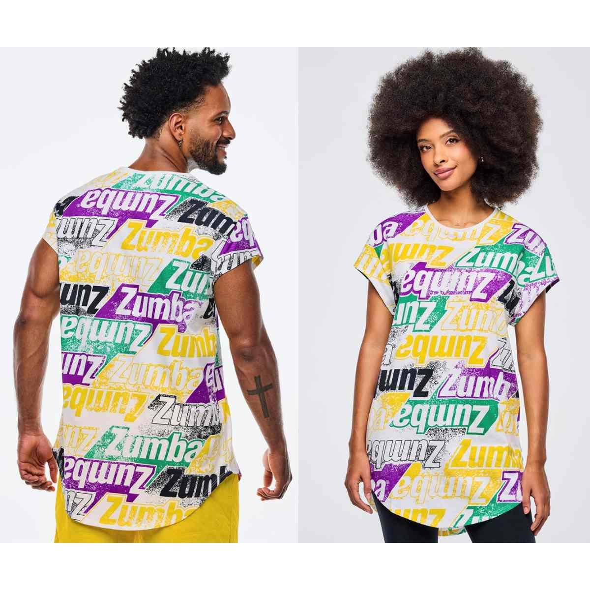Apres Zumba Men's Crew Neck Round Hem Tee