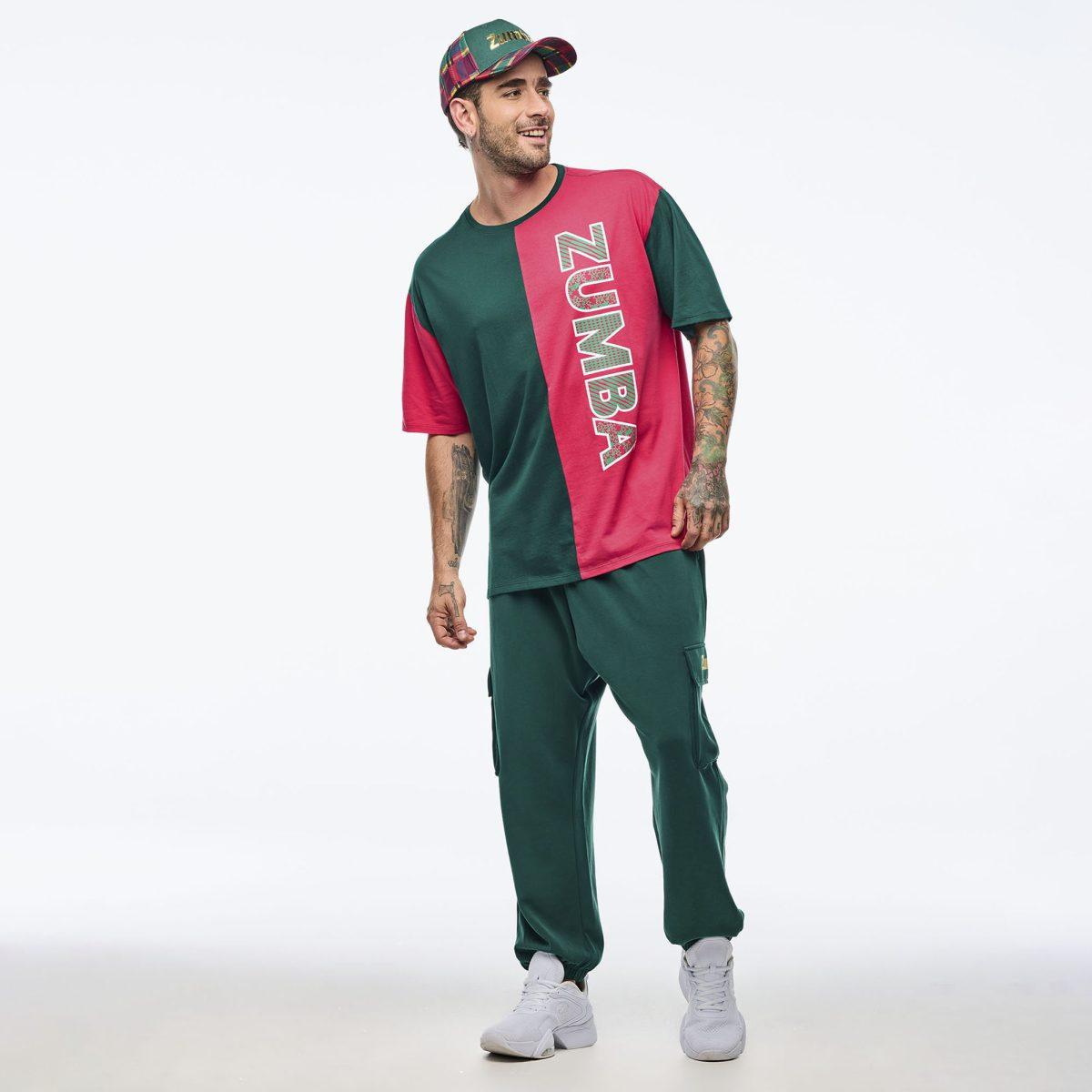Zumba Holiday Men's Oversized Crew Neck Tee