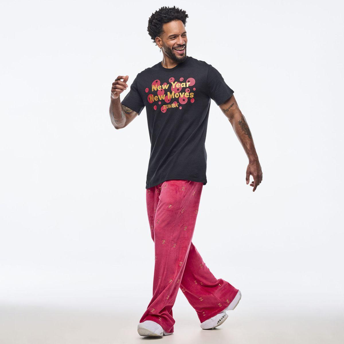 Zumba Holiday Unisex Crew Neck Tee - Black