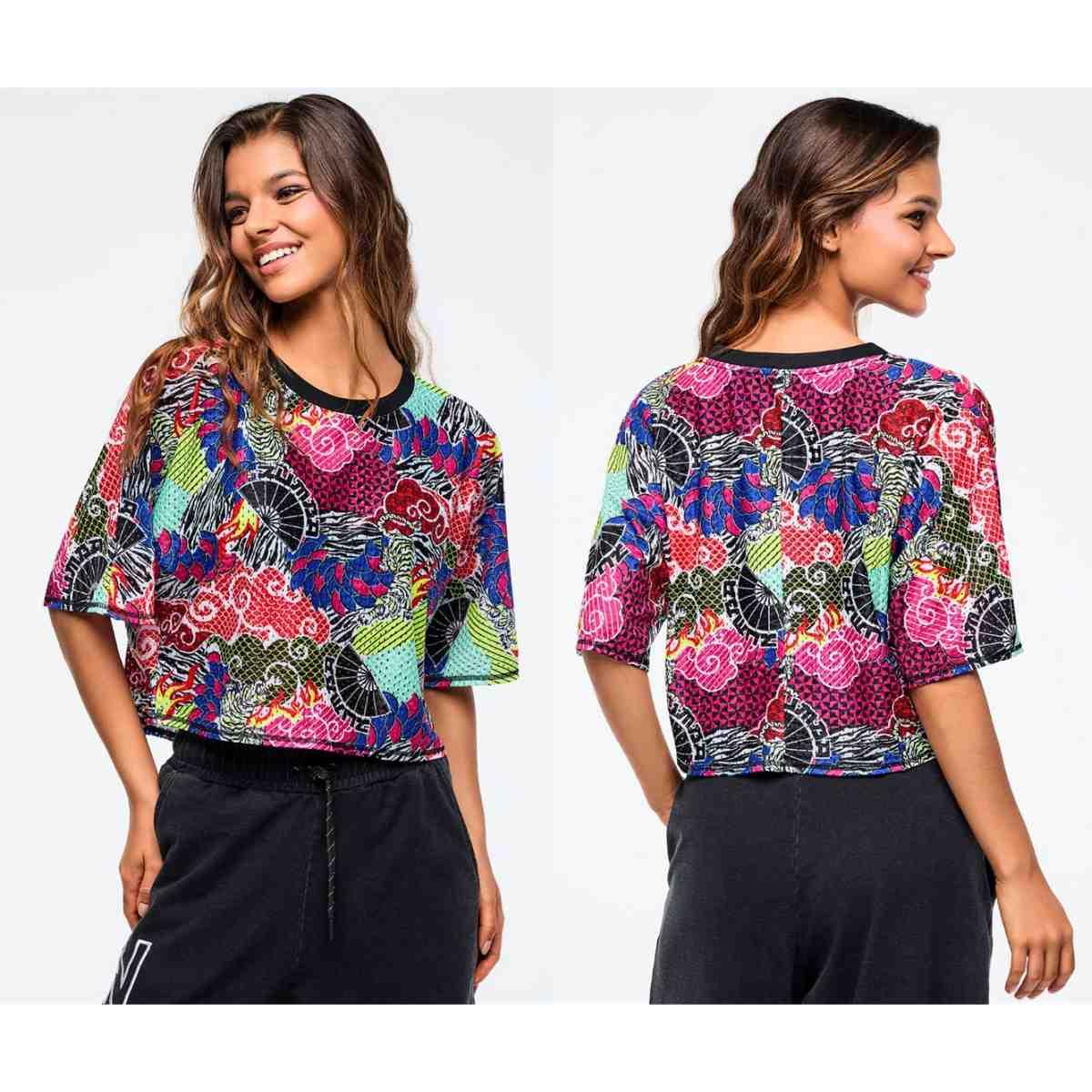 Eastern Flavor Boxy Dolman Crop Top
