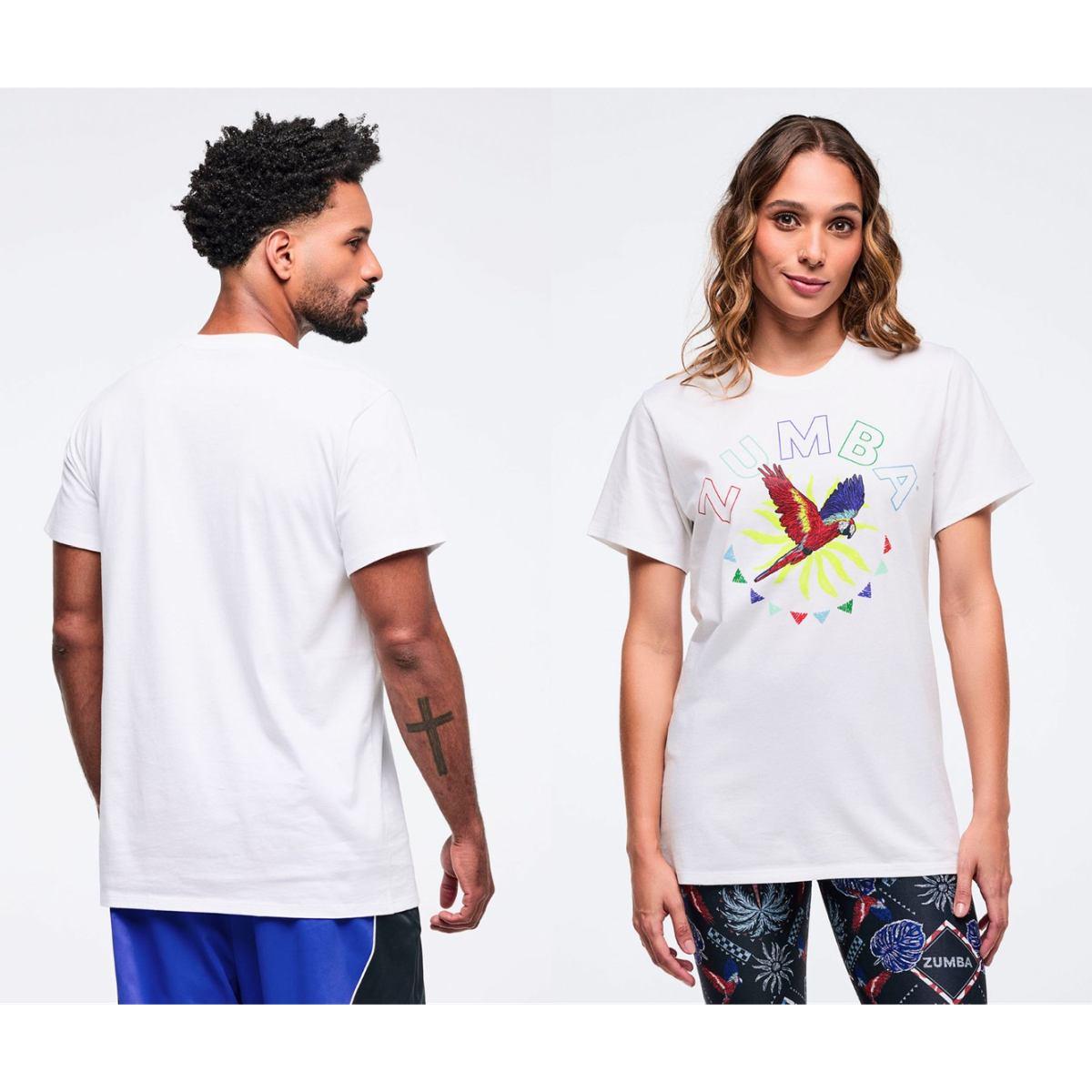 Latin Movement Unisex Crew Neck Tee - White