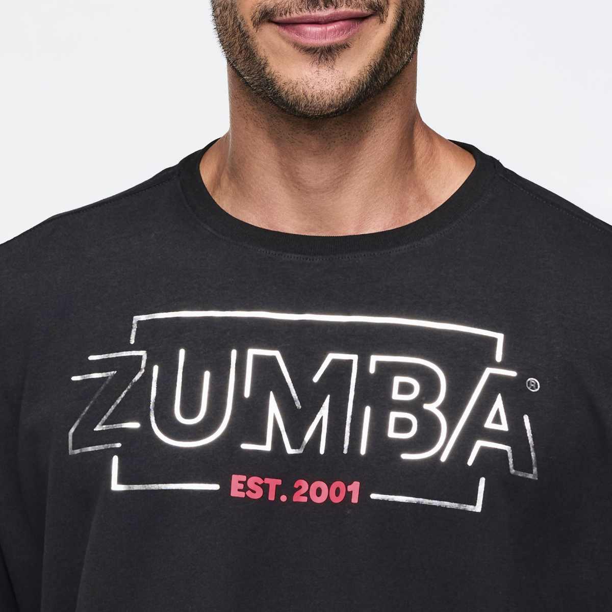 Zumba 25 Men's Tee With Double Layered Hem