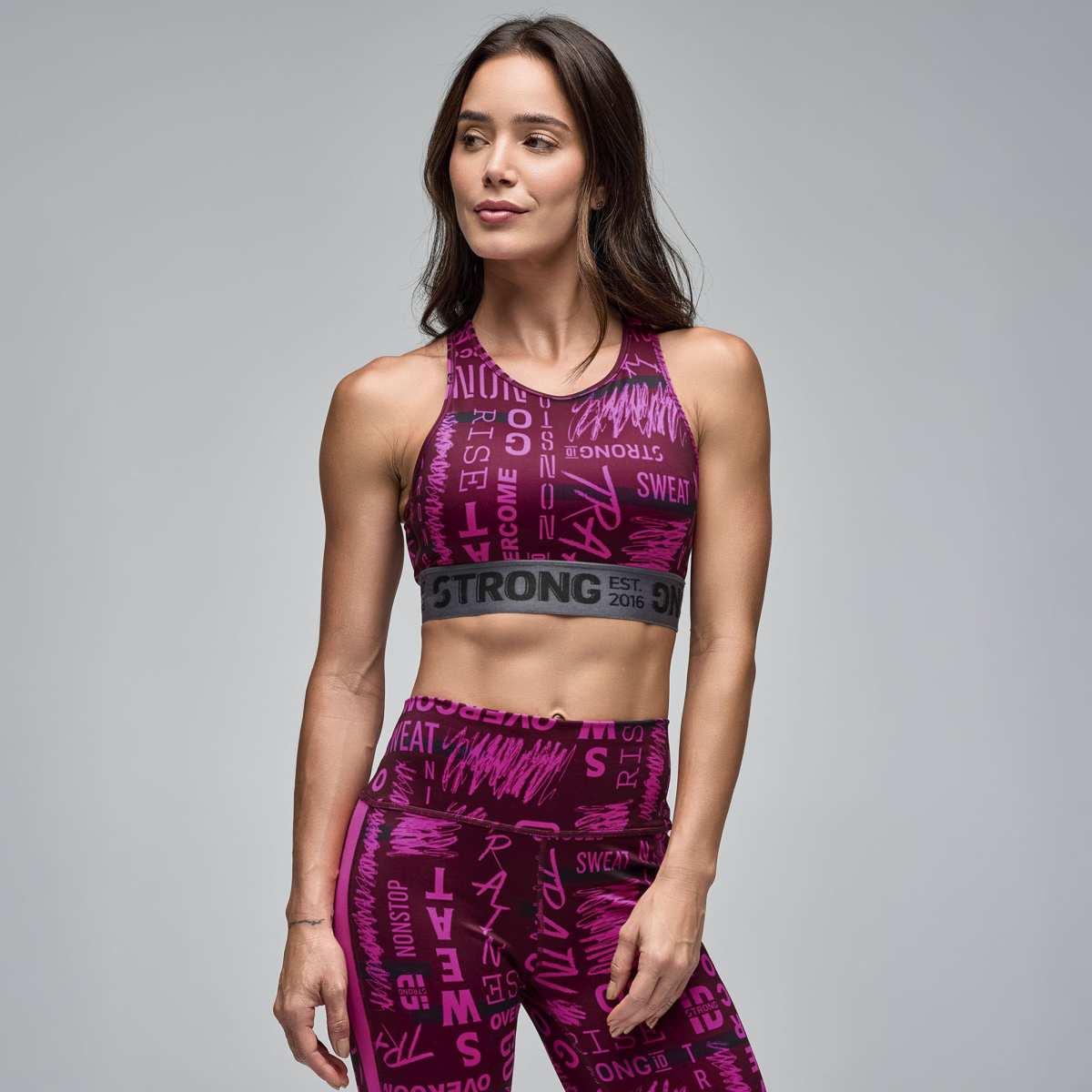 STRONG iD Z-Lift High Neck Cross Back Bra