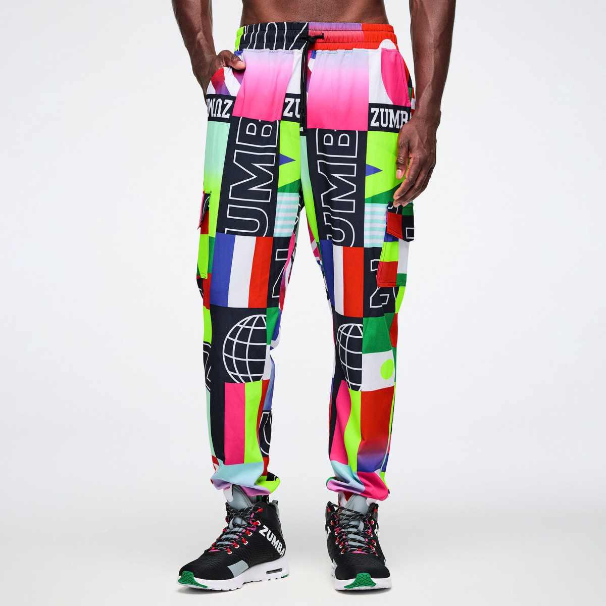 Worldwide Cargo Pants - Red/Blue