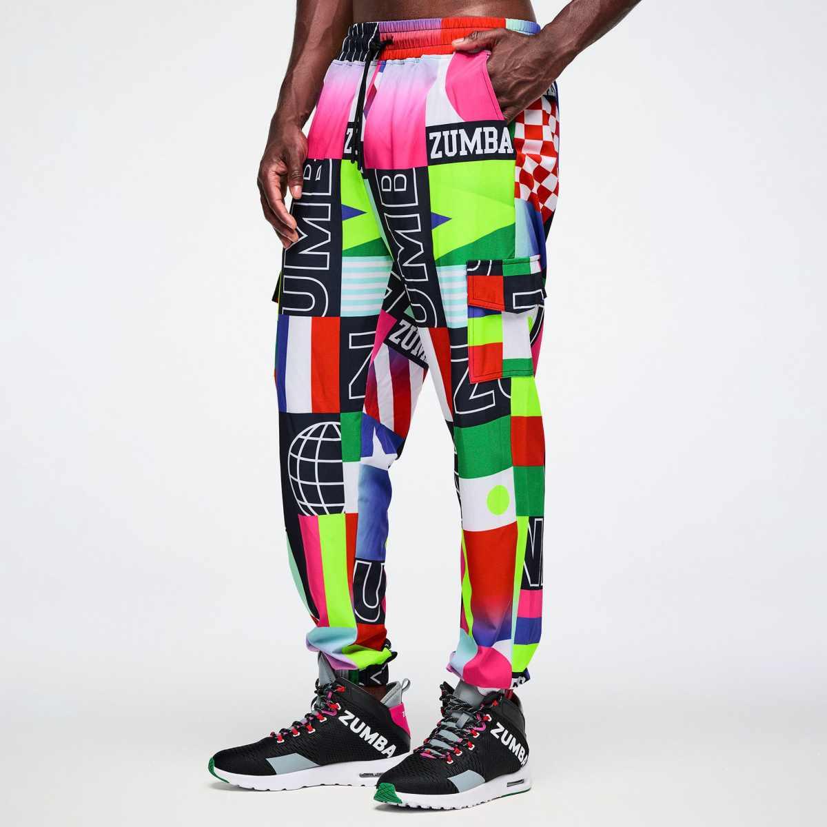 Worldwide Cargo Pants - Red/Blue