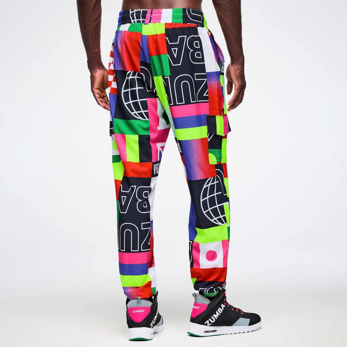 Worldwide Cargo Pants - Red/Blue
