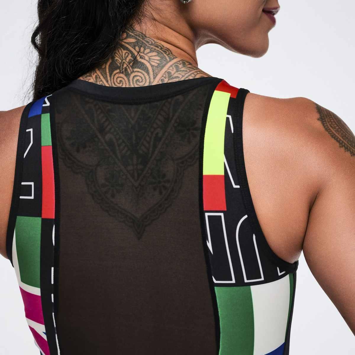 Worldwide Racerback Half Zip Bodysuit