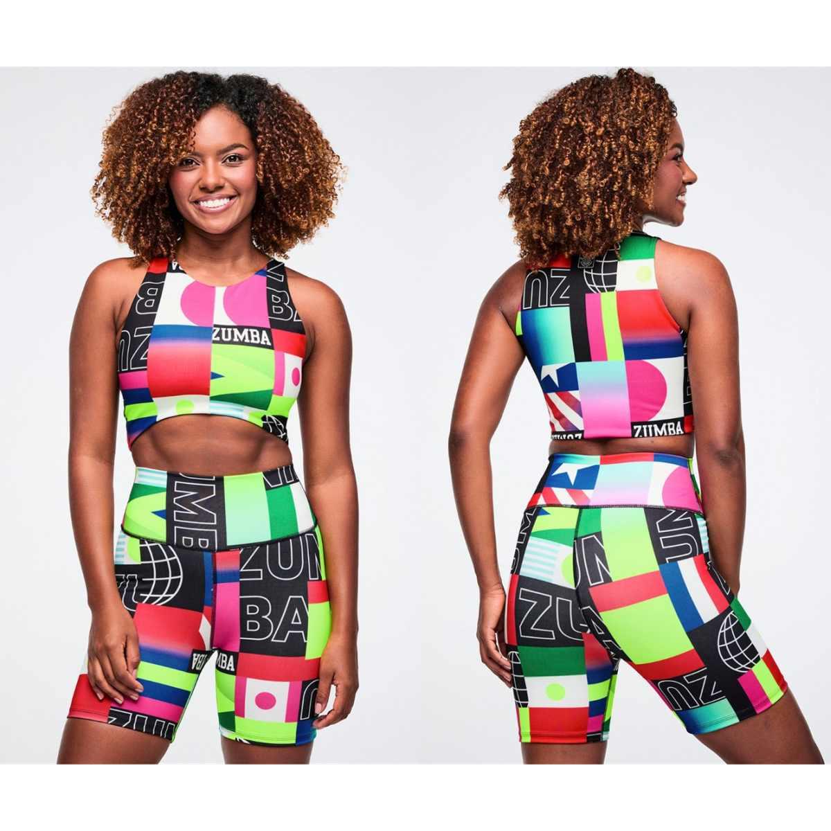 Worldwide High Neck Crop Top