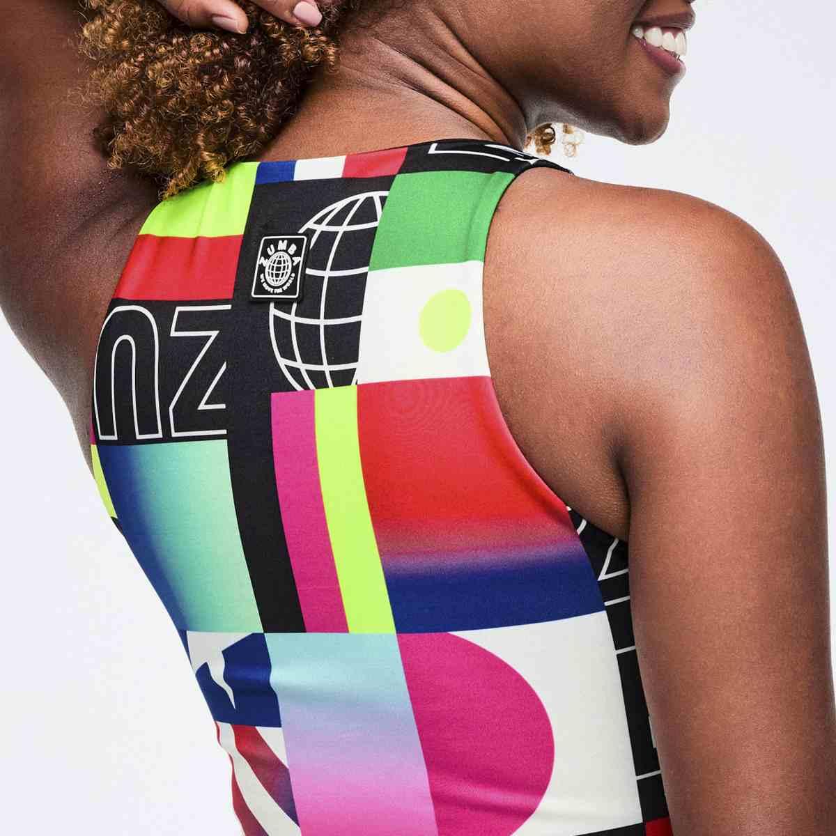 Worldwide High Neck Crop Top
