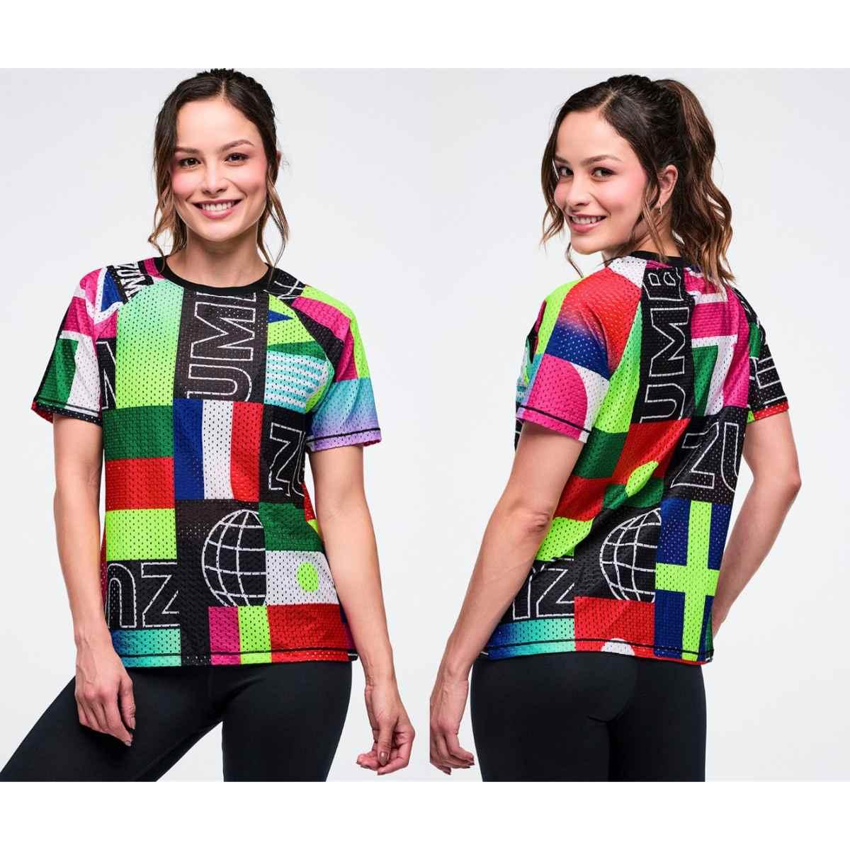 Worldwide Mesh Crew Neck Top