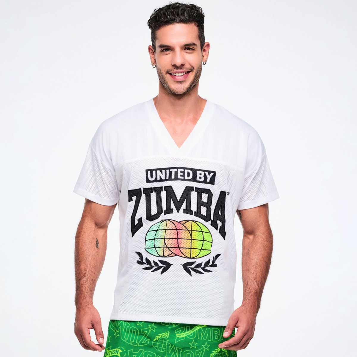 Worldwide V-Neck Mesh Top
