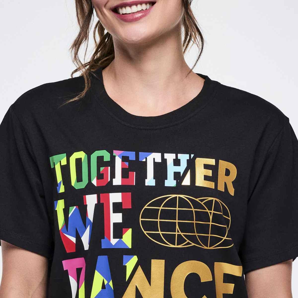 Worldwide Unisex Crew Neck Tee - Black