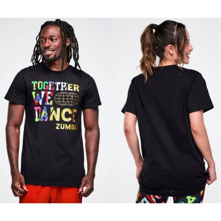 Worldwide Unisex Crew Neck Tee - Black