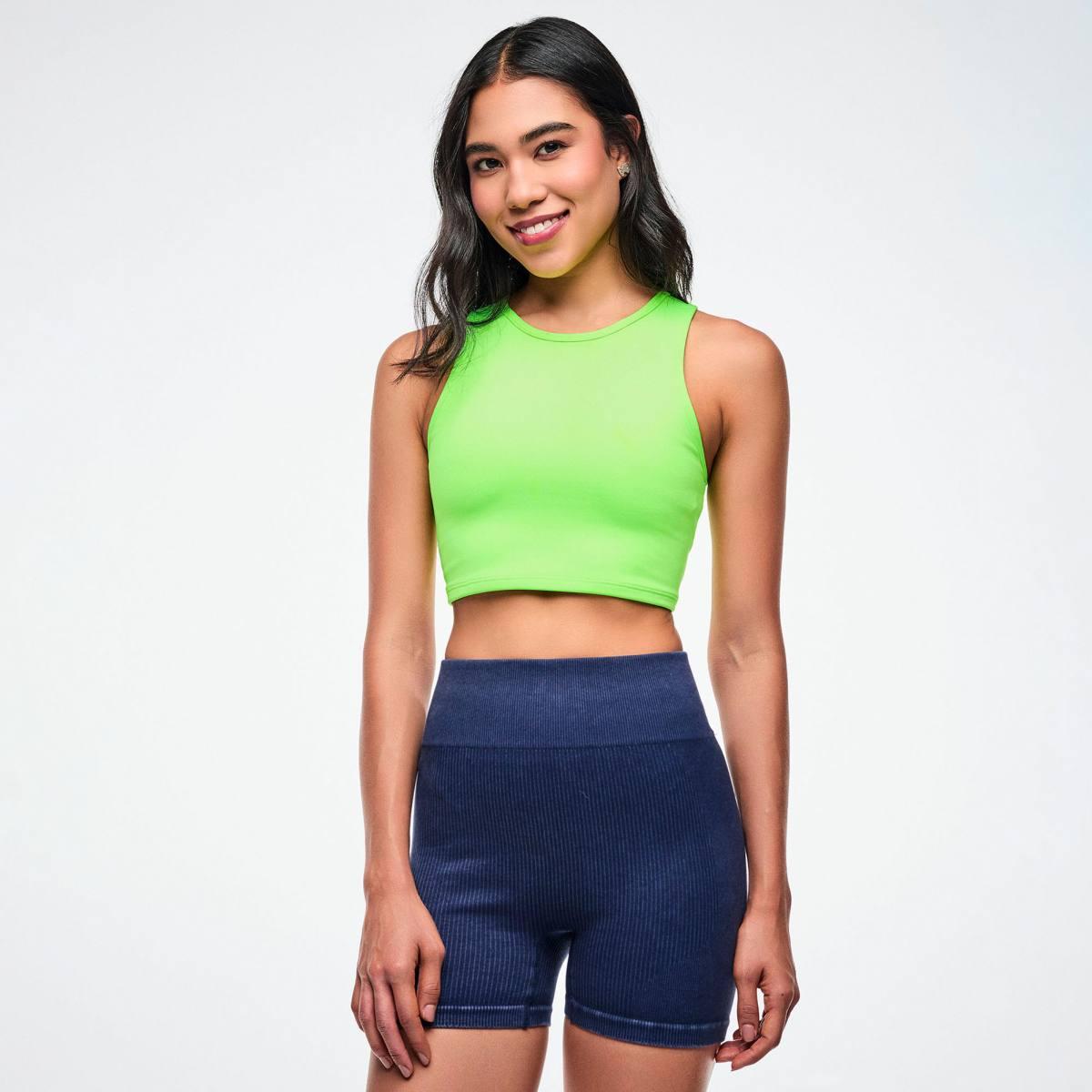 Jean Jamz High Neck Crop Tank