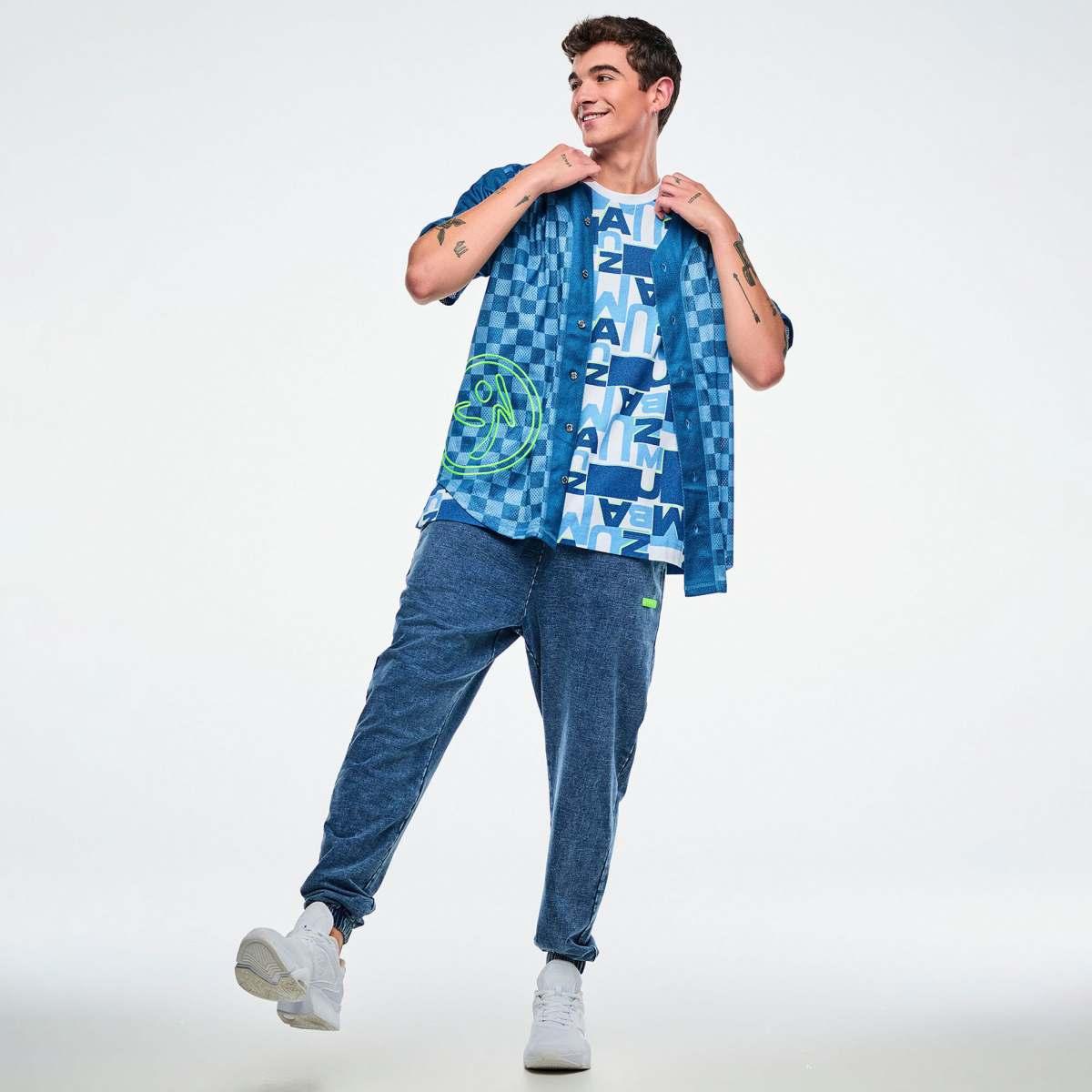 Jean Jamz Oversized Crew Neck Top