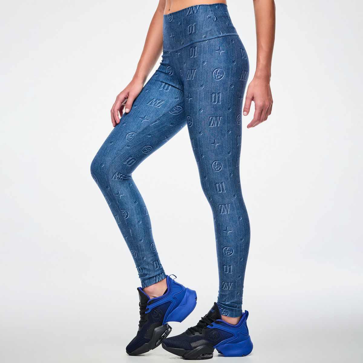 Dale-Z High Waisted Ankle Legging - Denim