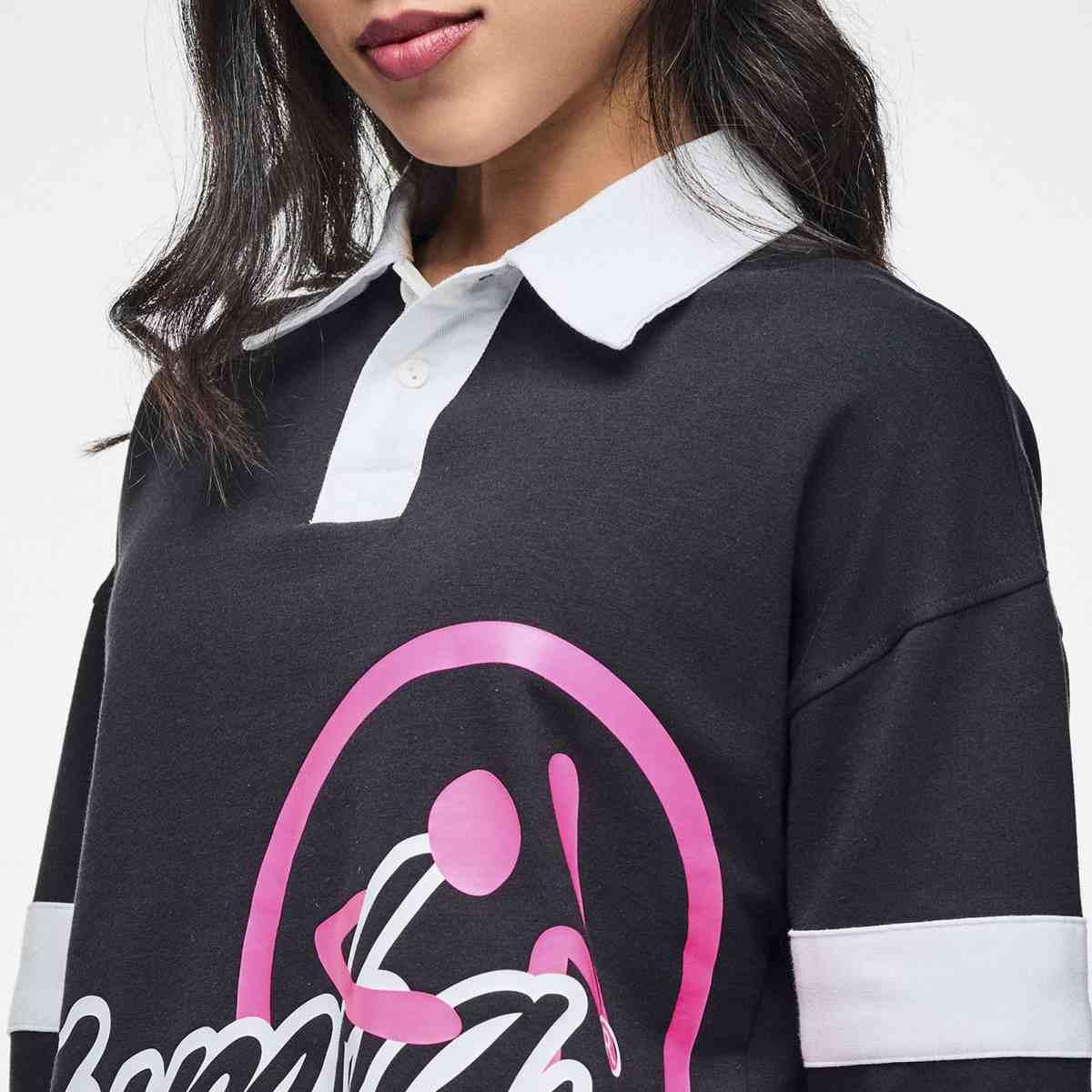 Dale-Z Long Sleeve Crop Polo