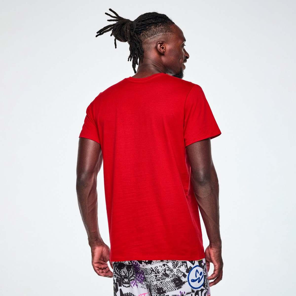 Rock 'n' Roll Unisex Crew Neck Tee - Red
