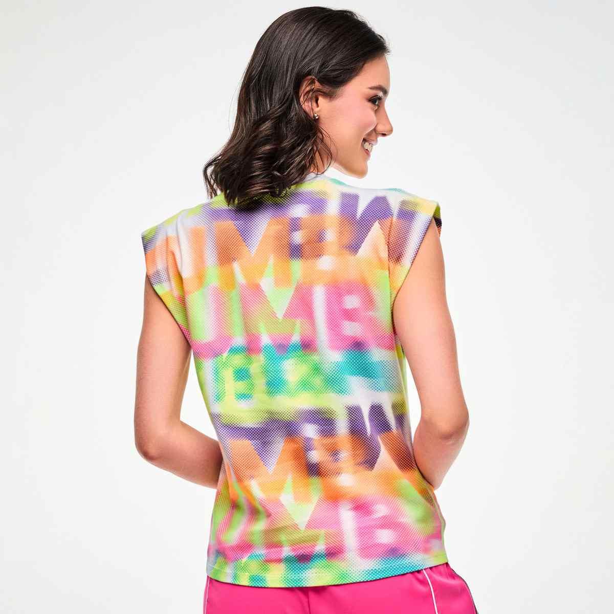 Electric Feel Muscle Tank With Extended Shoulder