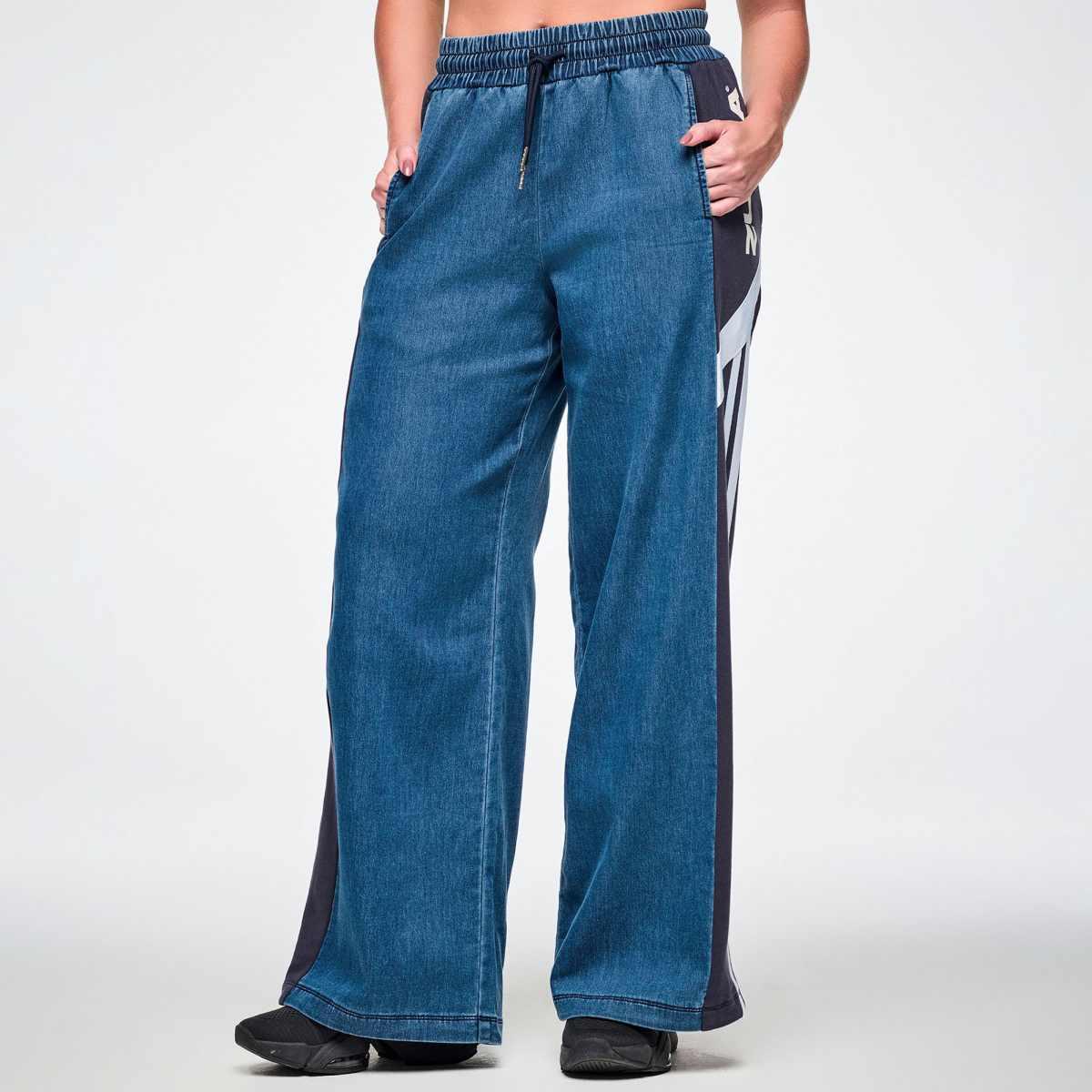 Jean Jamz Wide Leg Combo Pants