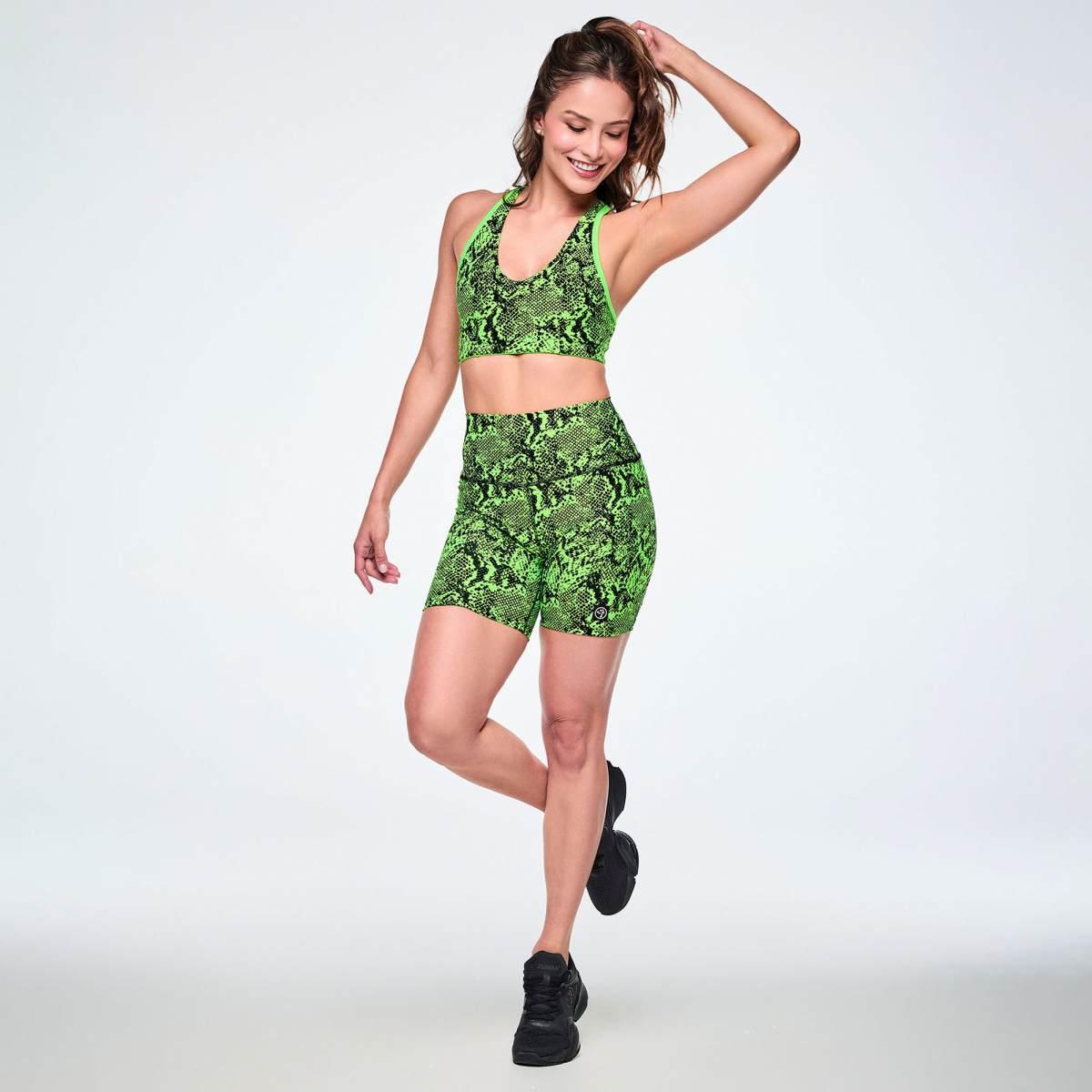Ultrabright Reversible Racerback V-Bra - Snakeskin