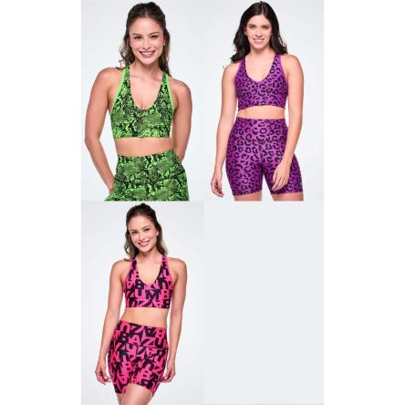 Ultrabright Reversible Racerback V-Bra - Snakeskin