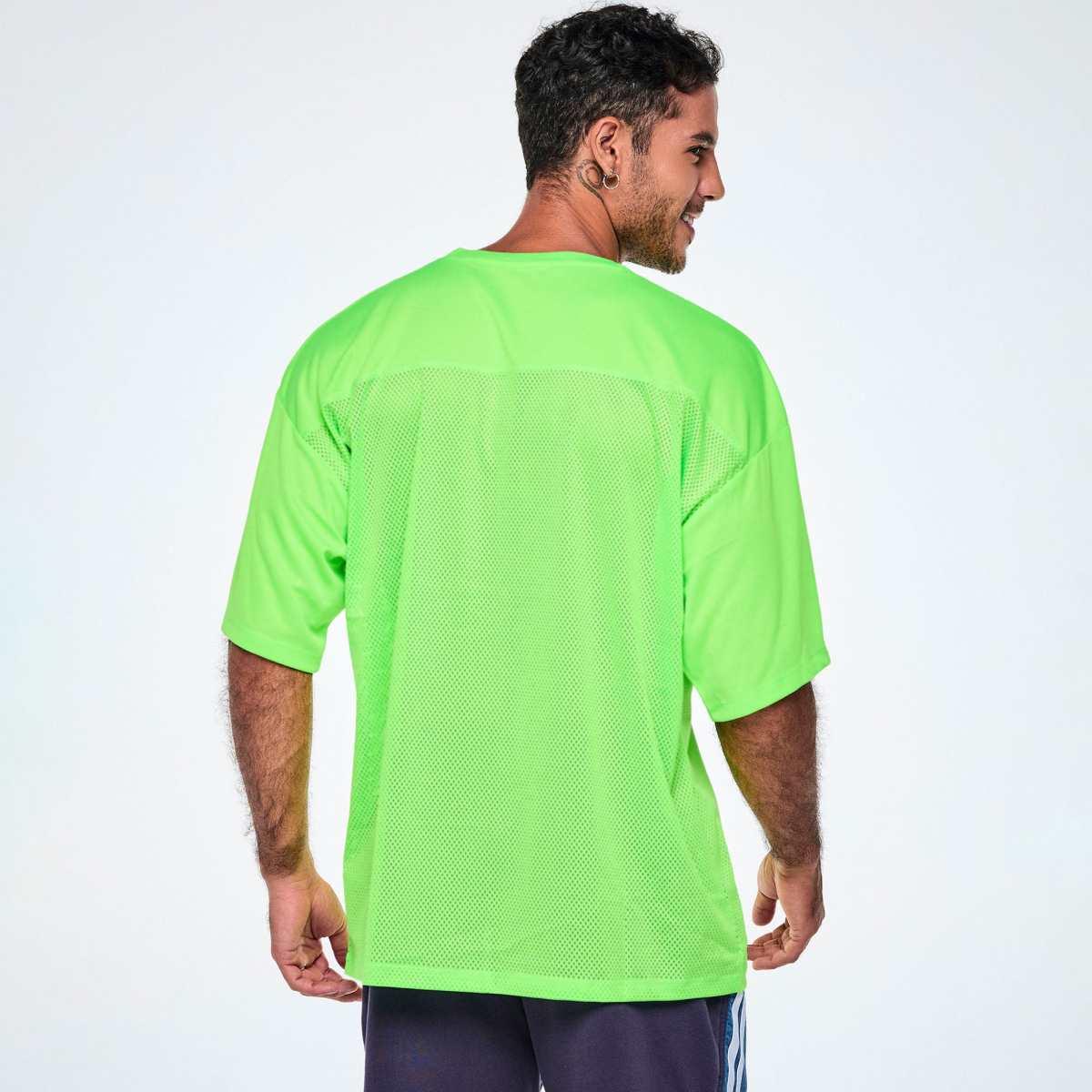 Ultrabright Oversized Mesh Sports Jersey