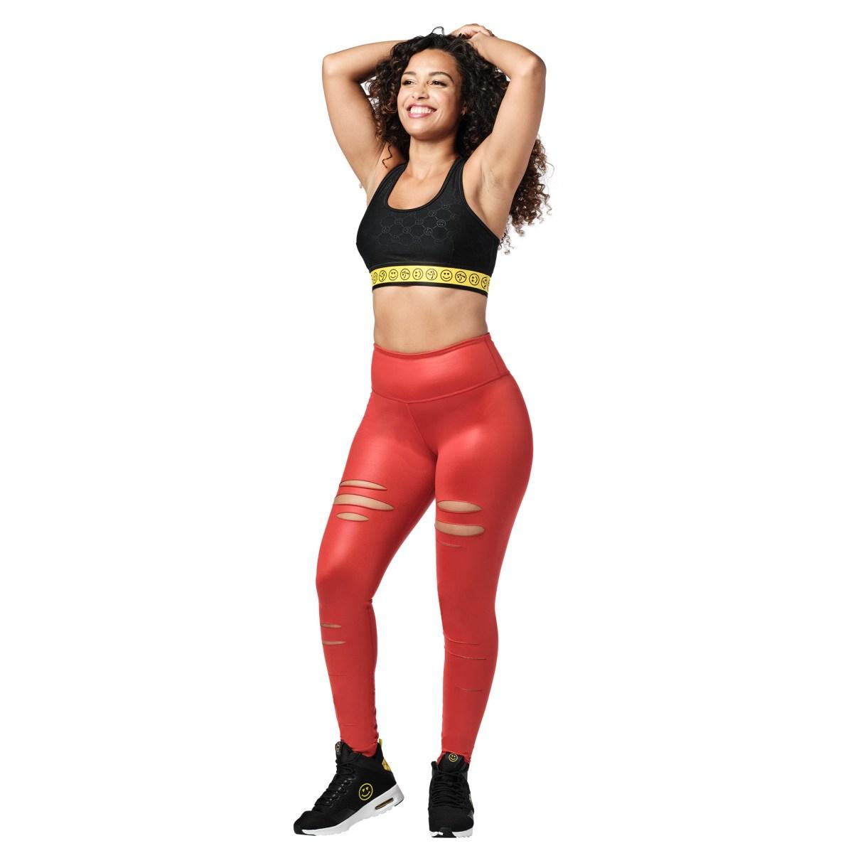 Zumba Slashed High Waisted Long Leggings.