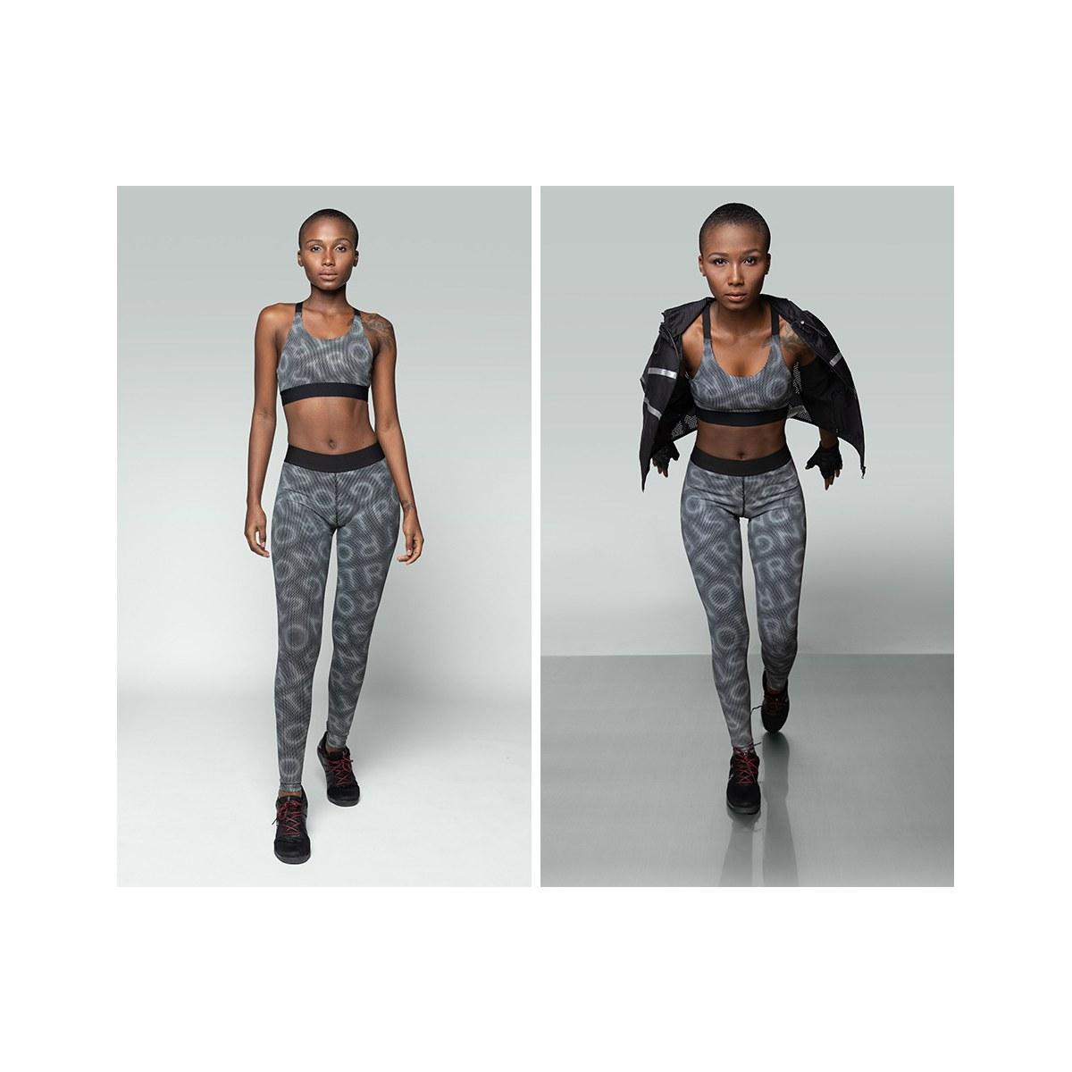Reflective Printed Scoop Bra