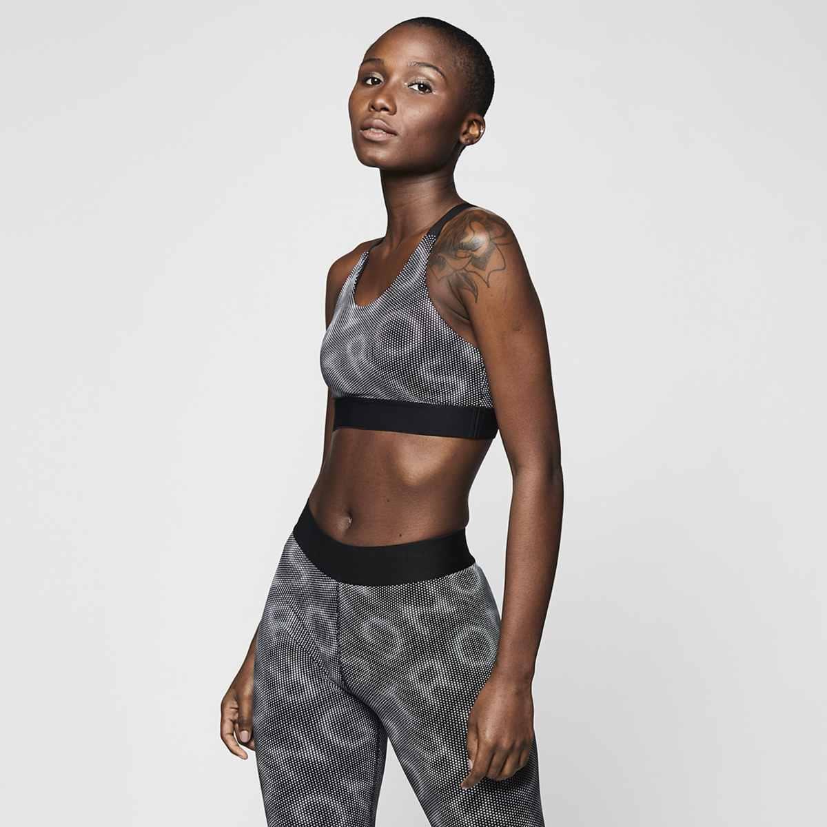 Reflective Printed Scoop Bra